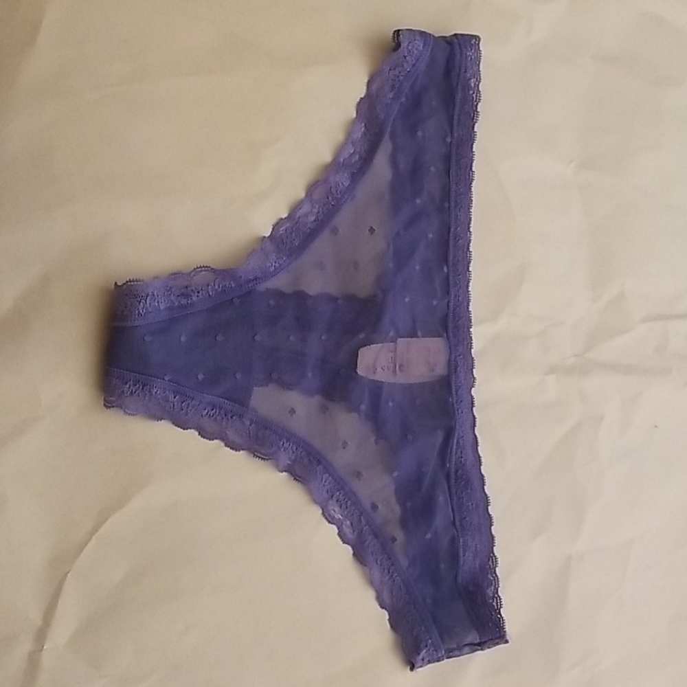Purple victoria's secret thong